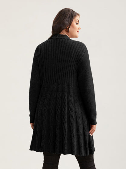 🔥 MAJOR SALE-Women’s Textured Long Cardigan – Relaxed Kimono-Style Open Front Sweater