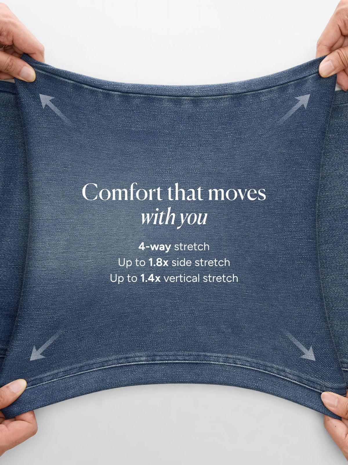 🔥 MAJOR SALE-Stretchy Pull-On Wide-Leg Knit Jeans