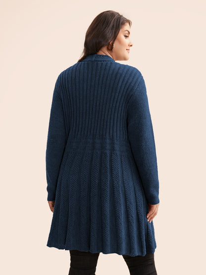 🔥 MAJOR SALE-Women’s Textured Long Cardigan – Relaxed Kimono-Style Open Front Sweater
