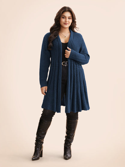 🔥 MAJOR SALE-Women’s Textured Long Cardigan – Relaxed Kimono-Style Open Front Sweater