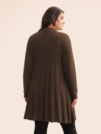 🔥 MAJOR SALE-Women’s Textured Long Cardigan – Relaxed Kimono-Style Open Front Sweater