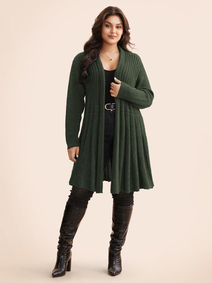 🔥 MAJOR SALE-Women’s Textured Long Cardigan – Relaxed Kimono-Style Open Front Sweater