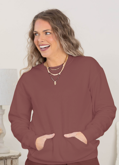 🔥Back by Popular Demand! Pigment Dyed Cozy Campfire Crewneck Sweatshir