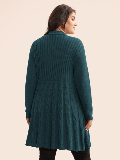 🔥 MAJOR SALE-Women’s Textured Long Cardigan – Relaxed Kimono-Style Open Front Sweater