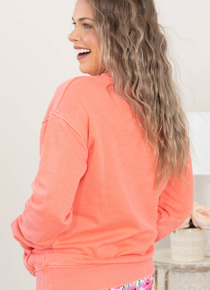 🔥Back by Popular Demand! Pigment Dyed Cozy Campfire Crewneck Sweatshir