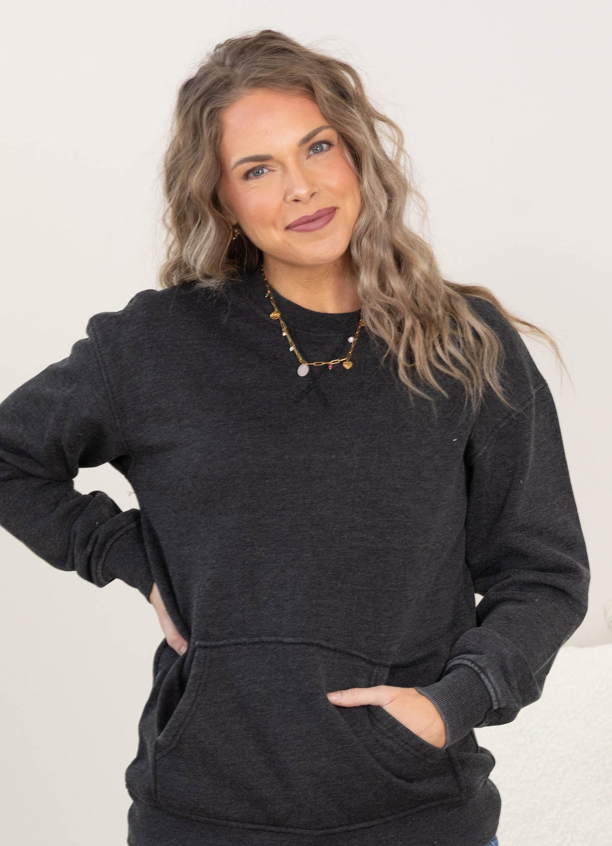 🔥Back by Popular Demand! Pigment Dyed Cozy Campfire Crewneck Sweatshir