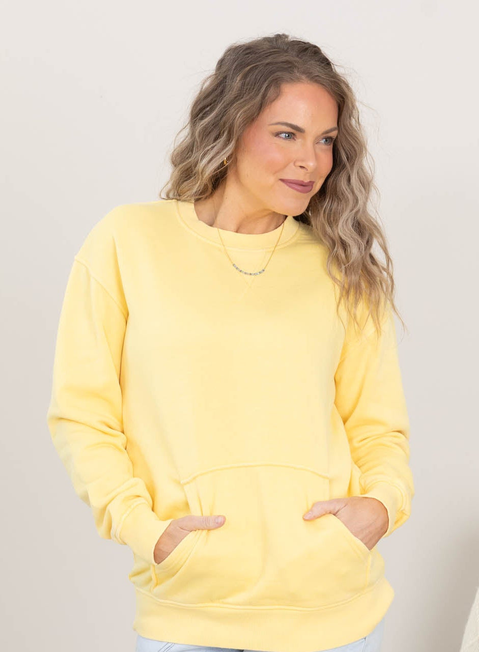 🔥Back by Popular Demand! Pigment Dyed Cozy Campfire Crewneck Sweatshir