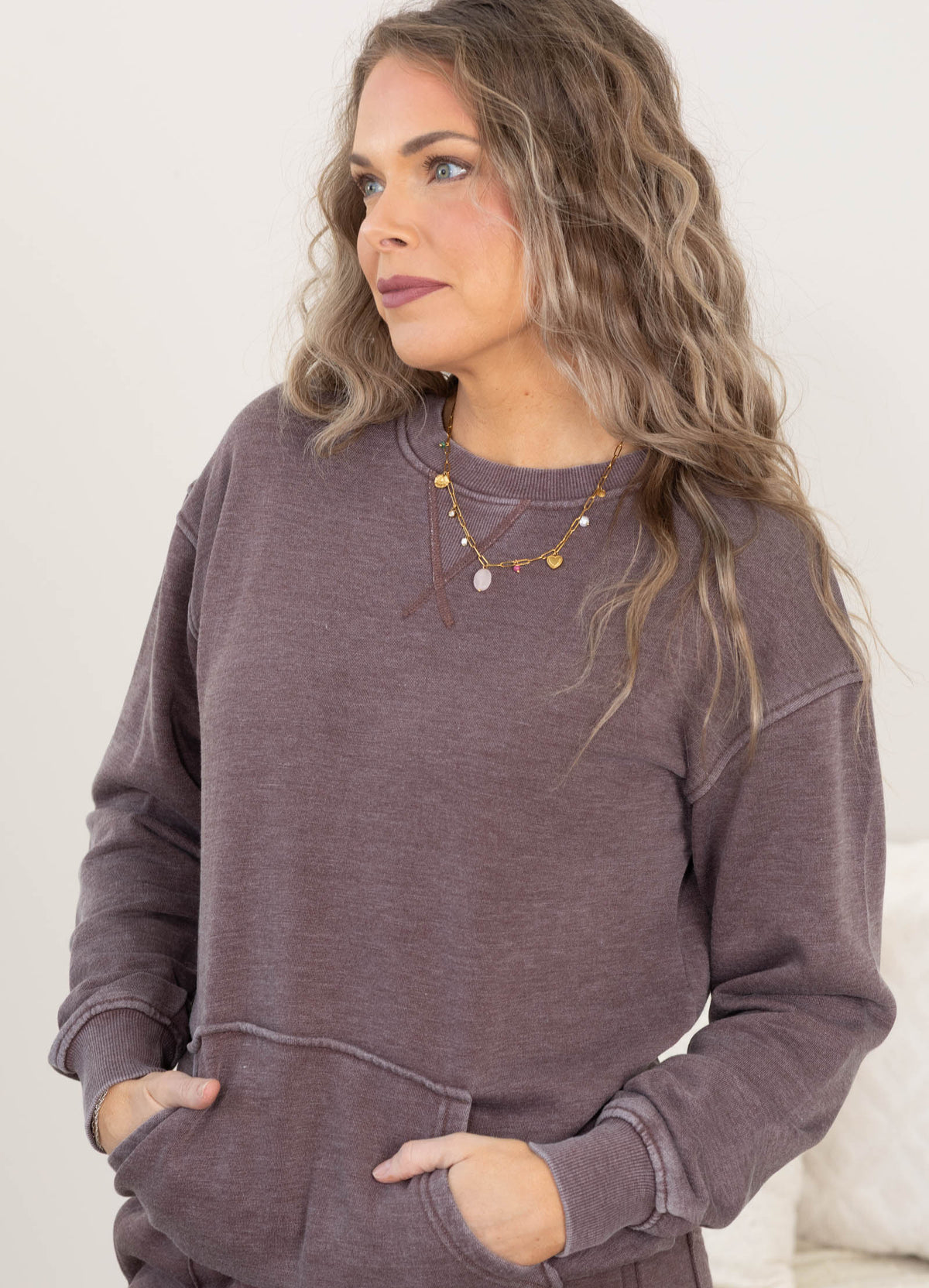 🔥Back by Popular Demand! Pigment Dyed Cozy Campfire Crewneck Sweatshir
